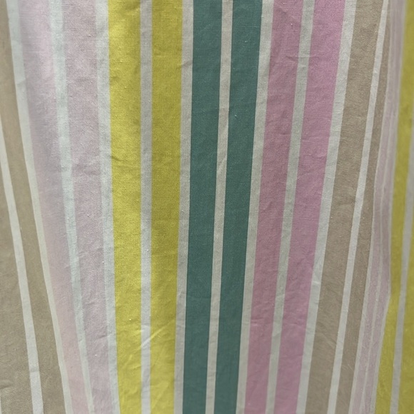 GANNI Striped Cotton-Poplin Spaghetti Strap Midi Dress Sz 32 XXS - Picture 4 of 10